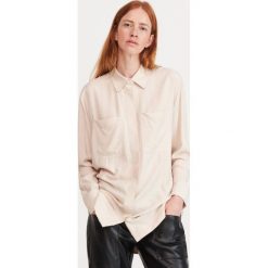 Koszula oversize z EcoVero™ - Beżowy. Brązowe koszule damskie Reserved. Za 119,99 zł.