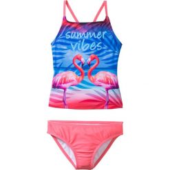 Tankini dziewczęce (2 części) bonprix jasnoróżowy z nadrukiem. Różowe stroje kąpielowe dziewczęce bonprix, z nadrukiem. Za 54,99 zł.