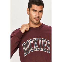 Dickies - Bluza. Brązowe bluzy męskie Dickies, s, z aplikacjami, z bawełny, z okrągłym kołnierzem, bez rękawów, bez kaptura. W wyprzedaży za 259,90 zł.
