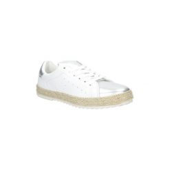 Buty sportowe damskie: Espadryle Casu Białe buty sportowe espadryle sznurowane R-227
