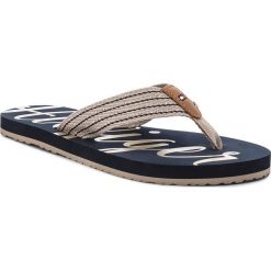 Japonki TOMMY HILFIGER - Low Beach Sandal FW0FW02372 Cobblestone 068. Pomarańczowe klapki damskie TOMMY HILFIGER, bez wzorów, ze skóry, bez obcasa. W wyprzedaży za 109,00 zł.