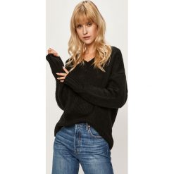 Glamorous - Sweter. Czarne swetry damskie Glamorous, s, bez wzorów, z dzianiny, bez rękawów, bez kaptura. W wyprzedaży za 99,90 zł.