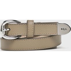 Lauren Ralph Lauren - Pasek skórzany. Brązowe paski damskie marki Lauren Ralph Lauren, w paski, ze skóry. Za 219,90 zł.