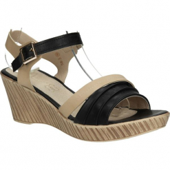 SANDAŁY S.BARSKI 58-3. Brązowe sandały damskie marki S.barski. Za 59,99 zł.