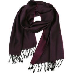 Elegancki Męski Szalik - Firmy V. Fraas - Wełna z Jedwabiem, Różowo-Fioletowy SZAWLN0550. Różowe szaliki męskie V. Fraas, na zimę, bez wzorów, z jedwabiu. Za 99,00 zł.