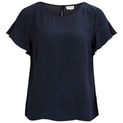 VILA Bluzka damska Lucy S / S Founce Top-Noos Total Eclipse (rozmiar M). Bluzki damskie Vila, s, bez wzorów, bez kołnierzyka, bez rękawów. W wyprzedaży za 88,00 zł.