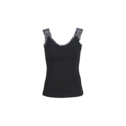 Topy na ramiączkach / T-shirty bez rękawów Smash DULCIS. Czarne bluzki damskie marki Smash, s, bez wzorów, bez kołnierzyka, bez rękawów. Za 119,00 zł.
