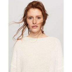 Sweter oversize - Kremowy. Białe kardigany damskie marki Reserved, l. Za 159,99 zł.