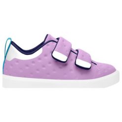 Native tenisówki Monaco Velcro fioletowy/biały J3 (EU 34). Białe trampki dziewczęce Native, bez wzorów, na rzepy. Za 265,00 zł.