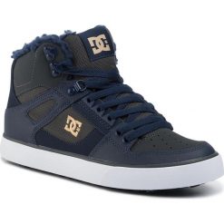 Sneakersy DC - Pure High Top Wc Wnt ADYS400047 Navy/Grey(Ngh). Niebieskie sneakersy męskie DC, bez zapięcia. W wyprzedaży za 319,00 zł.
