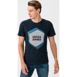 Jack & Jones Cool Yoda Koszulka Niebieski. Niebieskie podkoszulki męskie Jack & Jones, s, z nadrukiem, z bawełny, z krótkim rękawem. Za 68,95 zł.