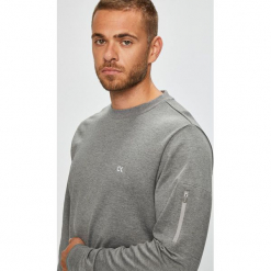 Calvin Klein Performance - Bluza. Szare bejsbolówki męskie Calvin Klein Performance, l, z dzianiny, bez kaptura. Za 299,90 zł.