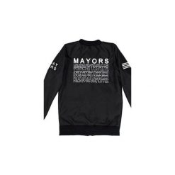 BOMBER MAYORS BLACK. Czarne bomberki damskie marki MAJORS, m, z nadrukiem. Za 310,00 zł.