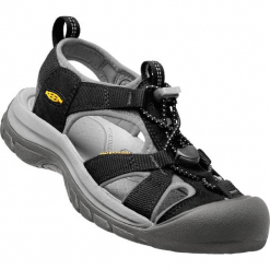 Keen Sandały Damskie Venice h2 W Black/Neutral Grey Us 8,5 (39 Eu). Szare sandały damskie marki Keen, bez wzorów, sportowe, bez obcasa, bez zapięcia, trekkingowe. W wyprzedaży za 399,00 zł.