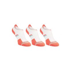 Skarpety RS500 Edge x3 bia-pom. Białe skarpetki męskie ARTENGO. Za 24,99 zł.