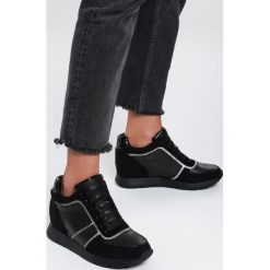 Czarne Sneakersy Come Of Age. Czarne koturny damskie Renee, na sznurówki. Za 99,99 zł.