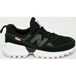 New Balance - Buty WS574TEB. Czarne buty sportowe damskie New Balance, bez wzorów, ze skóry, sportowe, na fitness i siłownię. W wyprzedaży za 289,90 zł.
