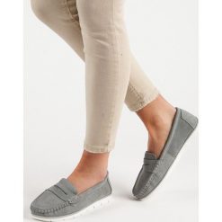 SKÓRZANE MOKASYNY VINCEZA. Szare mokasyny damskie marki Vinceza. Za 127,90 zł.
