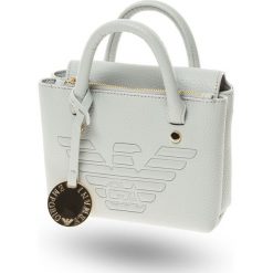 TOREBKA Emporio Armani. Szare torebki worki damskie Emporio Armani, bez wzorów, ze skóry ekologicznej, na ramię, bez dodatków. Za 539,00 zł.