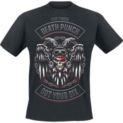 T-shirty męskie: Five Finger Death Punch Biker Badge T-Shirt czarny