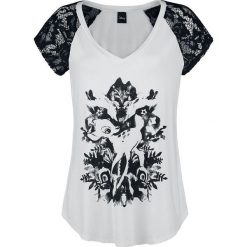 Bambi Bambi und Freunde Koszulka damska biały/czarny. Czarne t-shirty damskie marki Bambi, l, z nadrukiem. Za 79,90 zł.