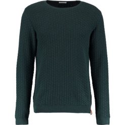 Kardigany męskie: Knowledge Cotton Apparel CHECK ROUND NECK Sweter green gables