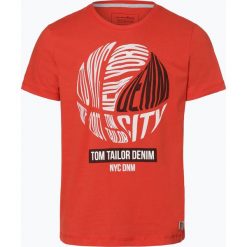 Tom Tailor Denim - T-shirt męski, pomarańczowy. Pomarańczowe t-shirty męskie TOM TAILOR DENIM, s, bez wzorów, z denimu, bez kołnierzyka. Za 69,95 zł.