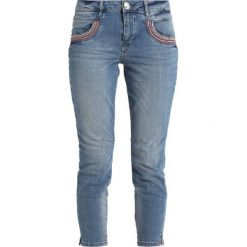 Mos Mosh FLAMINGO 7/8 SPLIT Jeans Skinny Fit light blue denim. Niebieskie jeansy damskie skinny marki Mos Mosh, z elastanu. Za 599,00 zł.