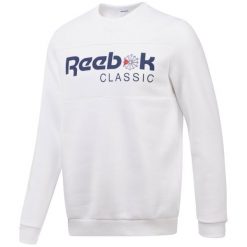 BLUZA REEBOK ICONIC CREWNECK CE1850. Szare bluzy męskie marki Reebok, m, bez wzorów, bez kołnierzyka, bez rękawów, bez kaptura. Za 209,00 zł.