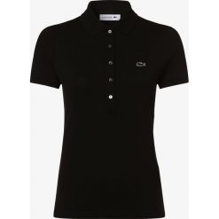 Lacoste - Damska koszulka polo, czarny. Czarne koszulki damskie polo Lacoste, bez wzorów, polo, bez rękawów, bez kaptura. Za 279,95 zł.