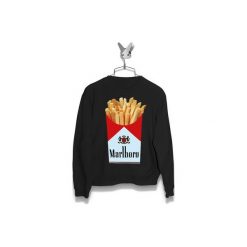 Bluza Frytki Marlboro Damska. Czarne bluzy damskie Failfake, xs, bez wzorów, bez rękawów, bez kaptura. Za 160,00 zł.