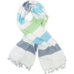 Kąpielówki męskie: Fouta „Jolly” w kolorze biało-niebieskim – 160 x 90 cm