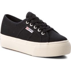 Tenisówki SUPERGA - 2790 Acotw Linea Up And Down S0001L0 Black. Czarne półbuty damskie Superga, bez wzorów, z gumy, bez obcasa, na obcasie, bez zapięcia. Za 269,00 zł.