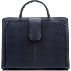 EKSKLUZYWNA AKTÓWKA DAMSKA SKÓRA SAFFIANO PAOLO PERUZZI. Pomarańczowe aktówki damskie w paski, ze skóry, eleganckie. W wyprzedaży za 449,00 zł.