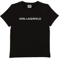 Karl Lagerfeld - T-shirt dziecięcy 114-150 cm. Czerwone t-shirty chłopięce KARL LAGERFELD, z nadrukiem, z bawełny, bez rękawów. W wyprzedaży za 119,90 zł.
