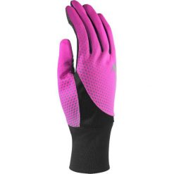 Rękawiczki damskie: Nike Rękawiczki damskie Dri-fit Tailwind Run Gloves Pink Pow/black r. S