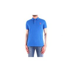 Koszulki polo z krótkim rękawem U.S Polo Assn. 51249-41029. Niebieskie koszulki męskie U.S. Polo Assn., s, bez wzorów, z krótkim rękawem. Za 363,96 zł.