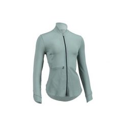 Bluza na zamek fitness kardio 500 damska. Brązowe bluzy sportowe damskie marki DOMYOS, l, z elastanu. Za 84,99 zł.