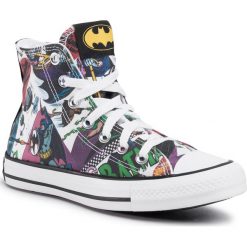 Trampki CONVERSE - Ctas Hi 167303C White/Black/Multi. Czarne półbuty męskie Converse, bez wzorów, z gumy, bez zapięcia. W wyprzedaży za 209,00 zł.