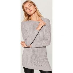 Sweter z asymetrycznym dołem - Szary. Szare bez kategorii Mohito, s, z asymetrycznym kołnierzem. Za 129,99 zł.
