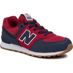 Sneakersy NEW BALANCE - GC574DMI Bordowy Granatowy. Czerwone trampki chłopięce New Balance, bez wzorów, ze skóry ekologicznej, na sznurówki. Za 249,00 zł.