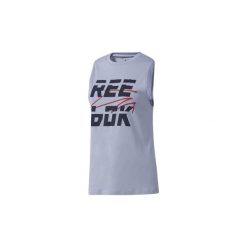 Topy na ramiączkach / T-shirty bez rękawów Reebok Sport Koszulka bez rękawów Meet You There Muscle. Fioletowe topy damskie Reebok Sport, s, bez wzorów, bez kołnierzyka. Za 89,95 zł.