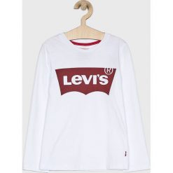 Levi's - Longsleeve dziecięcy 128-176 cm. Czerwone t-shirty chłopięce Levi's®, z nadrukiem, z bawełny, z długim rękawem. W wyprzedaży za 59,90 zł.