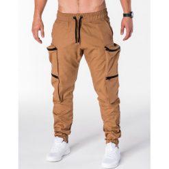 Joggery męskie: SPODNIE MĘSKIE JOGGERY P706 – RUDE