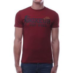 T-shirty męskie: BOXEUR T-shirt bordowy r.XXL (BXE-02ESY)