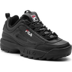 Sneakersy FILA - Disruptor Low 1010262.12V Black/Black. Czarne sneakersy męskie Fila, na co dzień, bez wzorów, ze skóry ekologicznej, eleganckie, bez zapięcia. Za 519,00 zł.