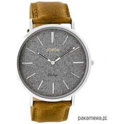 Zegarek OOZOO C8805 brown/grey. Szare zegarki damskie marki Pakamera. Za 289,00 zł.