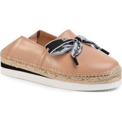 Espadryle SEE BY CHLOÉ - SB33122A Rosallina 348. Brązowe espadryle damskie See by Chloé, bez wzorów, ze skóry, bez obcasa. Za 1129,00 zł.