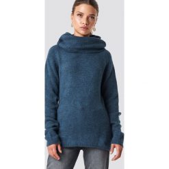 Trendyol Sweter z golfem - Blue,Navy. Szare golfy damskie marki Vila, l, z bawełny, z okrągłym kołnierzem. Za 80,95 zł.
