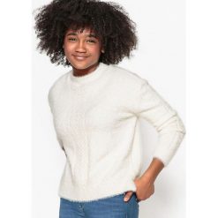Sweter włochaty, 10-16 lat. Szare swetry chłopięce marki La Redoute Collections, z poliamidu, z okrągłym kołnierzem. Za 79,76 zł.